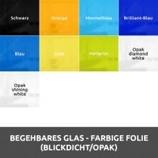 Begehbares Glas farbige Folie (blickdicht/opak) Konfigurieren