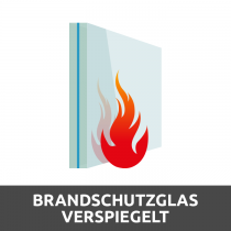 Brandschutzglas Verspiegelt