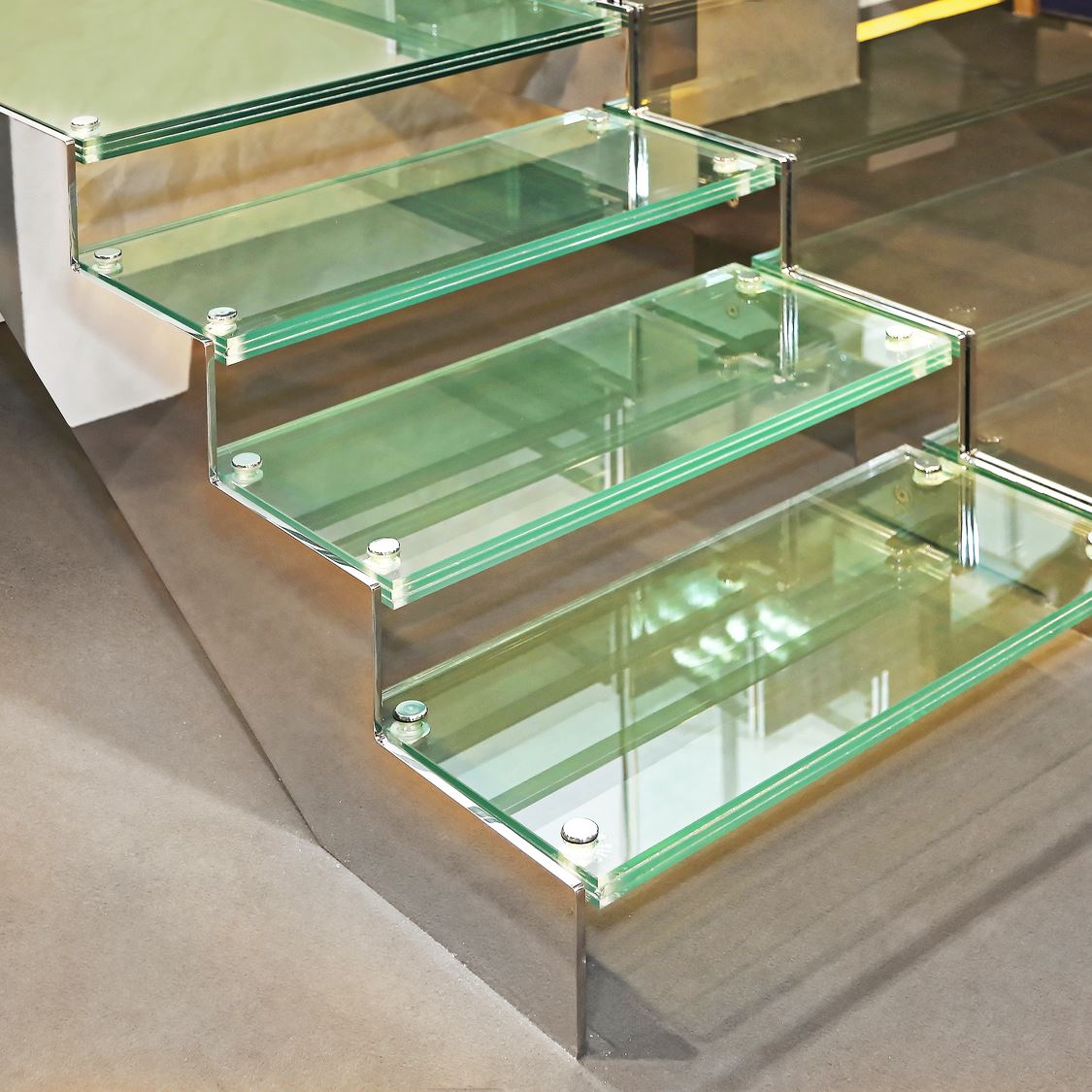 Glastreppen Innen aus Glas nach Maß Konfigurieren