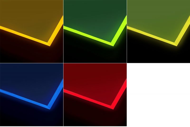 PLEXIGLAS® Acrylglas farbig fluoreszierend, 3mm ab 85.47 EUR/m²