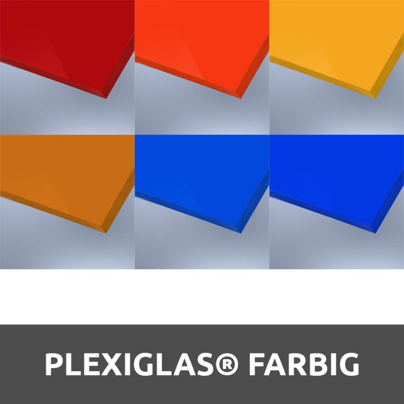 100 x 100mm Muster PLEXIGLAS® Acrylglas  Klar Farbig Milchglas Fluoreszierend 