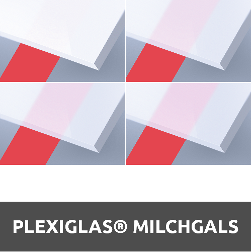 Plexiglas® Opal Milchglas Weiß 600x250x3 mm 