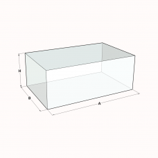 Terrariumscheiben aus Floatglas Durchsichtig, Polierte Kante