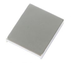 Abdeckkappen für Wandanschluss-Klemmprofil 2-teilig, Silberfarbig, für Rastung 2, Glasdicke 12 - 13,52 mm 