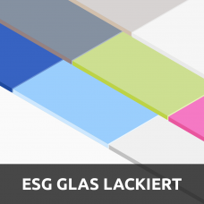 ESG Optiwhite Glas Lackiert