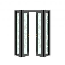 Falttüren aus VSG Glas mit Motive Sandstrahlen Konfigurieren