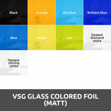 VSG Laminated glass through colored film (Matte) Configurator