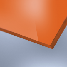 Lackiertes Plexiglas, Acrylglas, orange