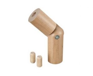 Verbinder für Holzhandlauf, buche, unbehandelt Ø42 mm, Modell 0302, pro Stück