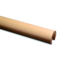 Glasleisten-Holzhandlauf Buche, natur lackiert, Modell 6925, Länge - 2500 mm, für Glasdicke - 6,76 - 21,52 mm, Indoor, pro Stück