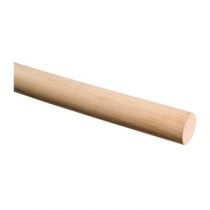 Holzhandlauf, Q-bendywood, Buche, unbehandelt ø42 mm, Indoor, Modell 8925, Länge - 3600 mm