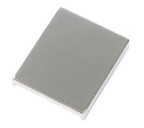 Abdeckkappen für Wandanschluss-Klemmprofil 2-teilig, Silberfarbig, für Rastung 1, Glasdicke 8 - 10,76 mm 
