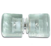 Duschtürknopf Kristallglas beidseitig, Breite - ø37 mm, Tiefe - 35 mm, transparent