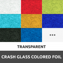 Crash glass Colored film transparent