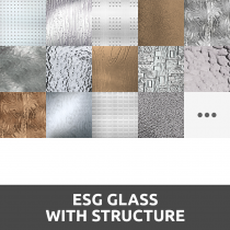 ESG safety glass with structure, master glass design glass Configurator