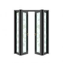 Falttüren aus VSG Glas mit Motive Sandstrahlen Konfigurieren