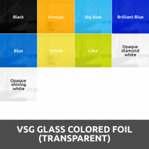 VSG Laminated glass through colored film (Transparent) Configurator