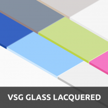 VSG Optiwhite Glas Lackiert