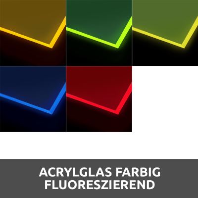 PLEXIGLAS Acrylglas farbig fluoreszierend